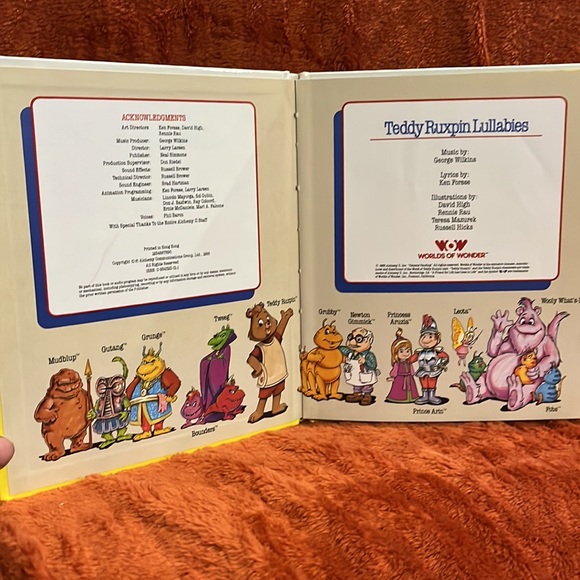 Teddy Ruxpin Lullabies ( warm and cuddly songs to dream by ) - Picture 4 of 9